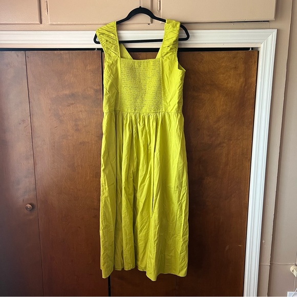 Abercrombie Cap Sleeve Corset Midi Dress NWT - Lime XL - Picture 6 of 8